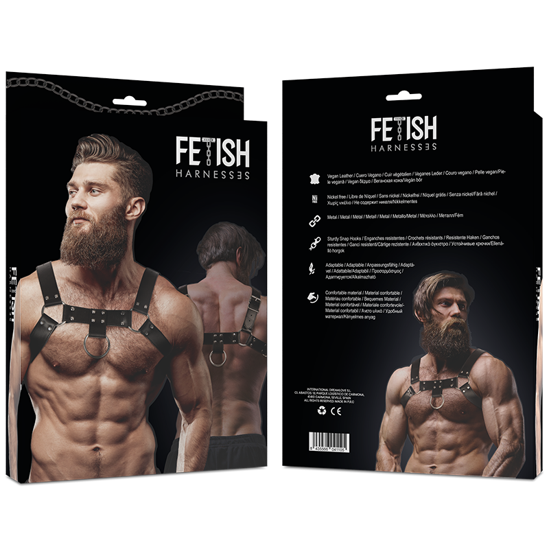 Fetish Submissive Attitude Mens Eco-Leather Chest Harness