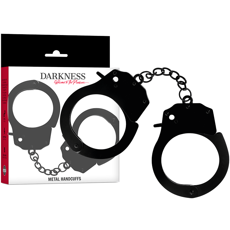 Darkness Bondage Darkness - Metal Handcuffs For Black Hands