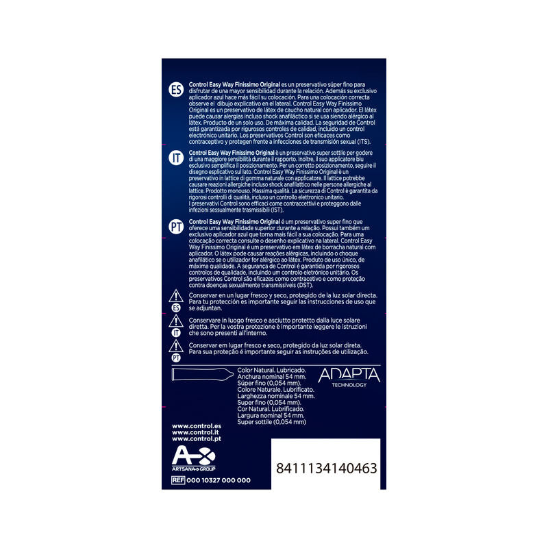 Control Condoms Control - Adapta Easy Way Finissimo 10 Units