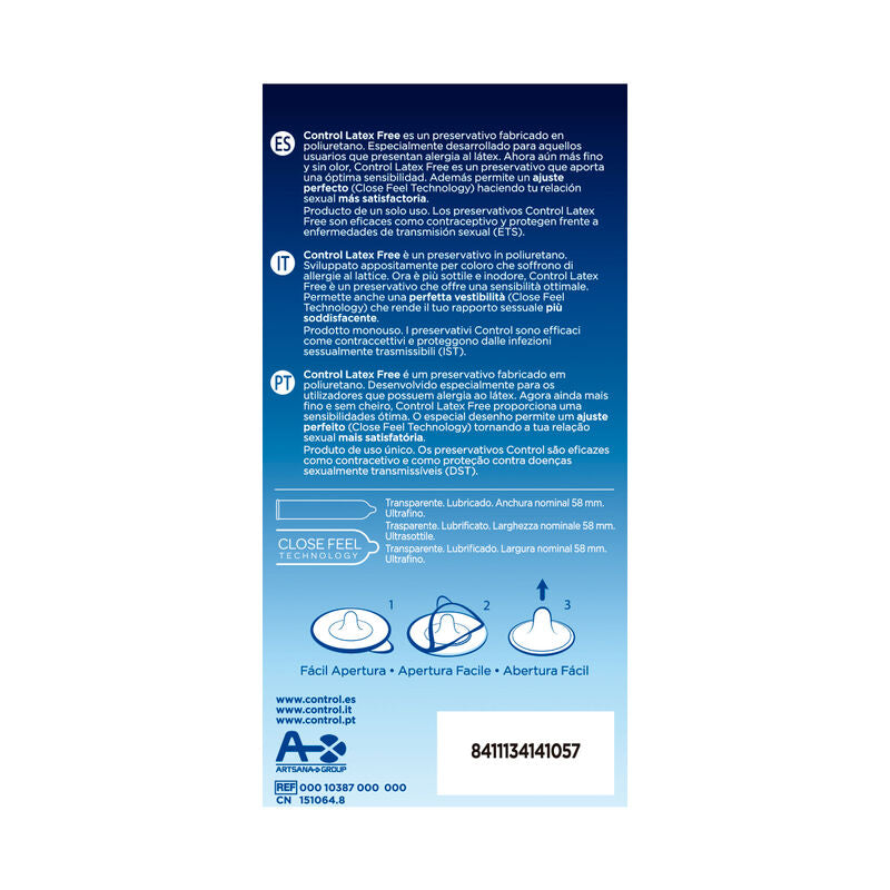 Control Condoms Control - Free Sin Latex Condoms 5 Units