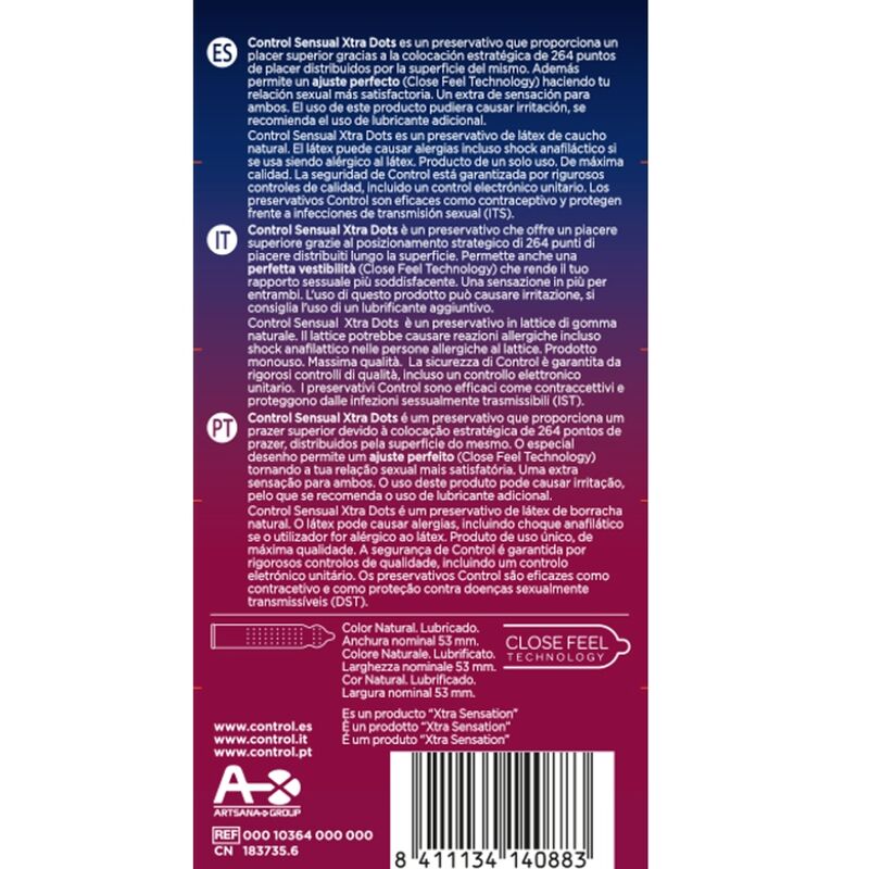 Control Condoms Control - Xtra Dots 12 Uds