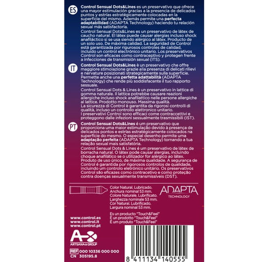 Control Condoms Control - Sensual Dots & Lines Points And Stretch Marks 12 Units