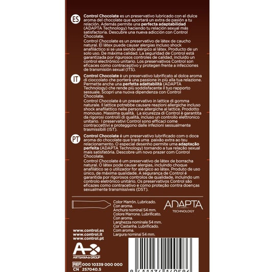 Control Condoms Control - Adapta Chocolate Condoms 12 Units