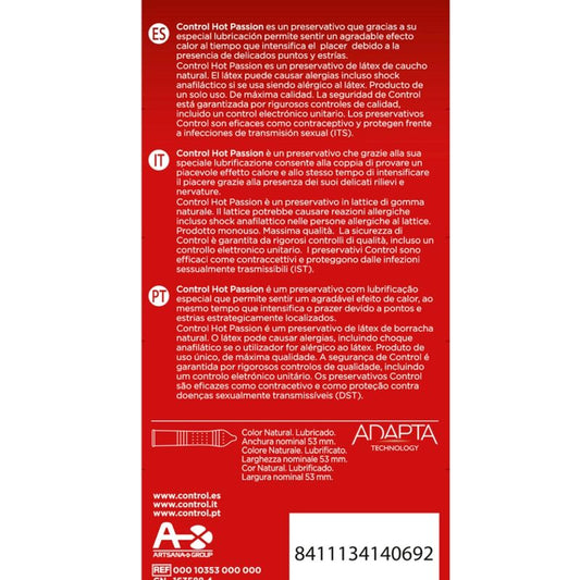 Control Condoms Control - Hot Passion Warming Effect 10 Units