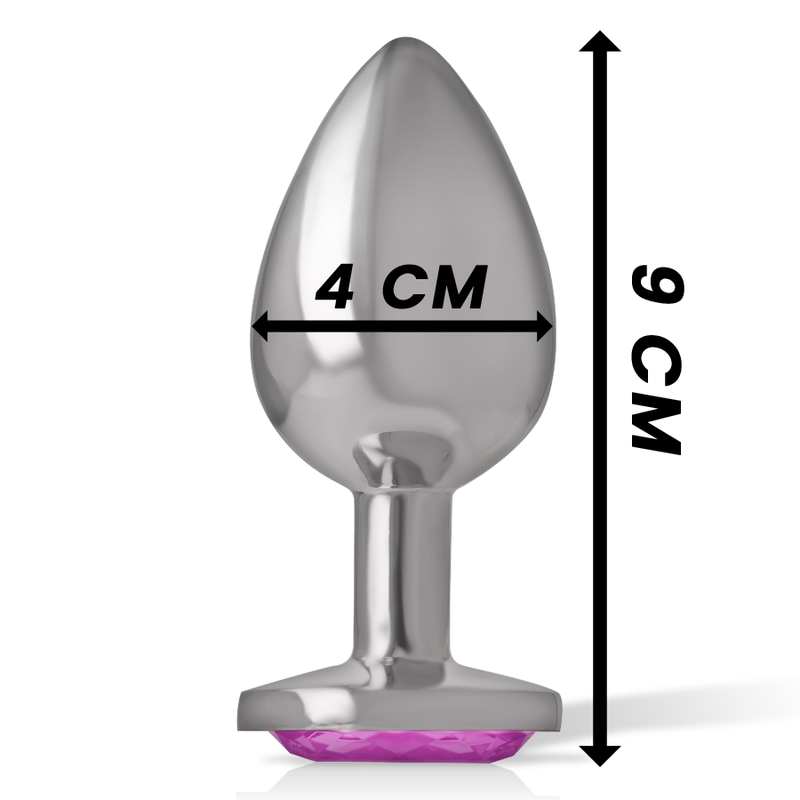 Intense Anal Toys Intense - Aluminum Metal Anal Plug Pink Heart Size L