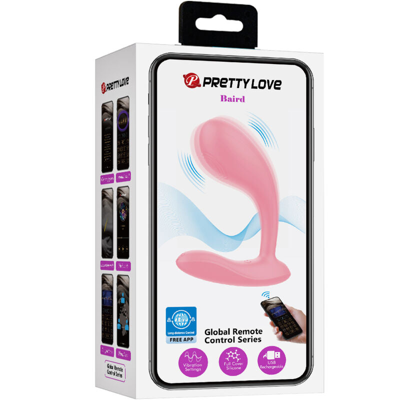 Pretty Love Flirtation Pretty Love - Baird G-Spot 12 Vibrations Rechargeable Pink App