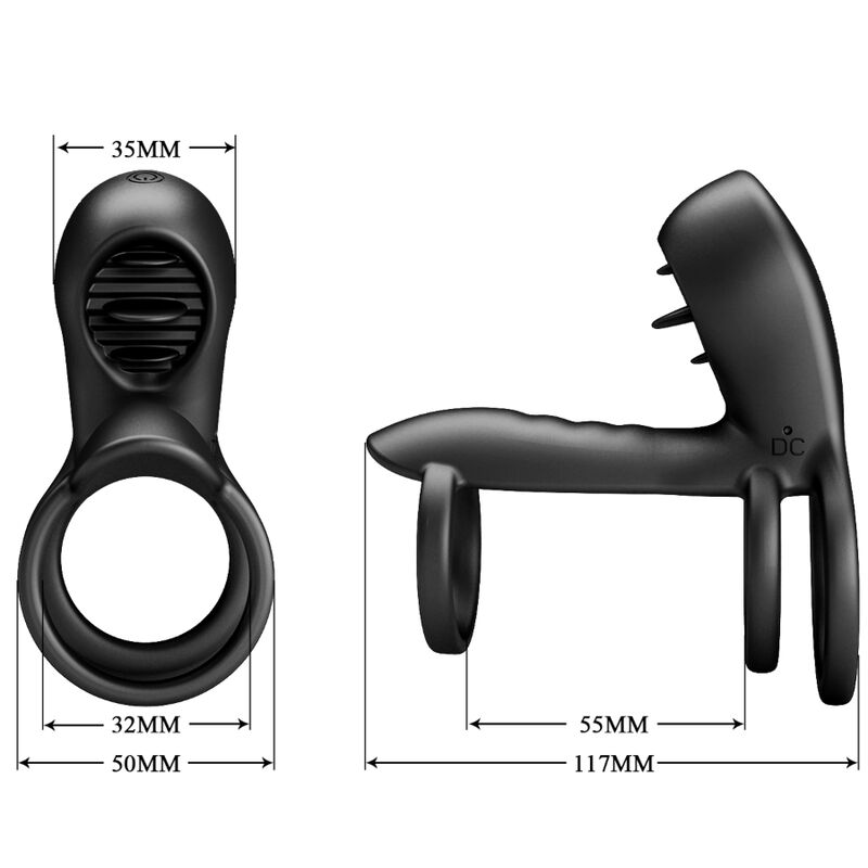 Pretty Love Jammy Cock Ring Vibrator