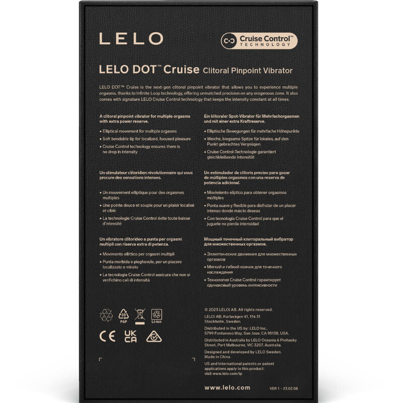Lelo Dot Cruise Yellow Clitoris Stimulator
