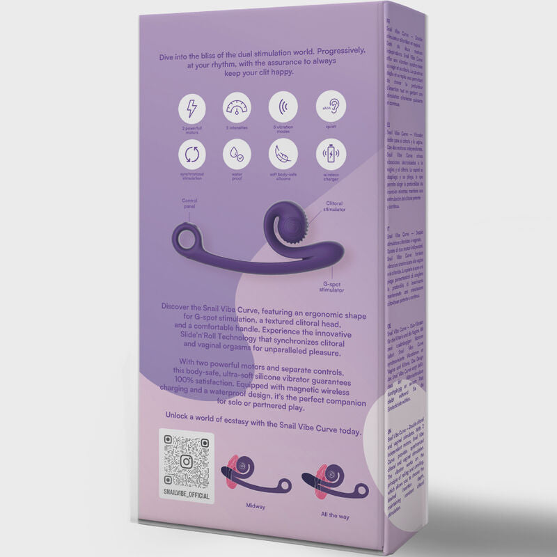 Snail Vibe Curve Vibrador Naranja