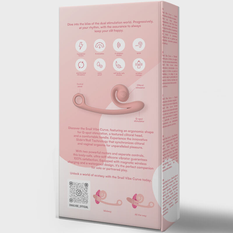 Snail Vibe Curve Vibrador Naranja