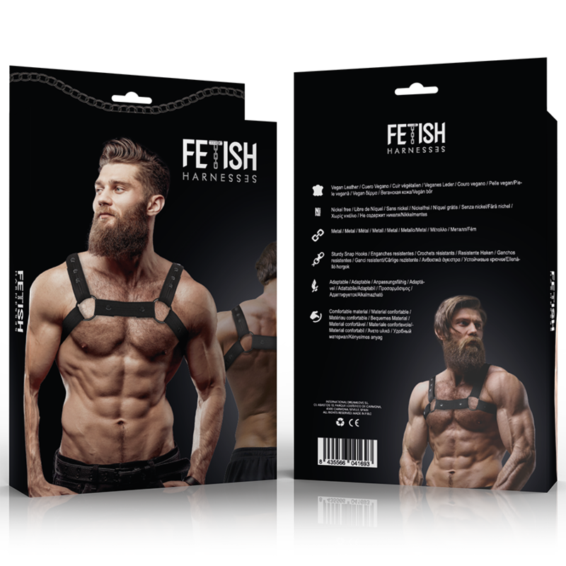 Fetish Submissive Attitude Adjustable Neoprene Chest Sports Harness For Men