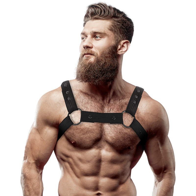 Fetish Submissive Attitude Adjustable Neoprene Chest Sports Harness For Men