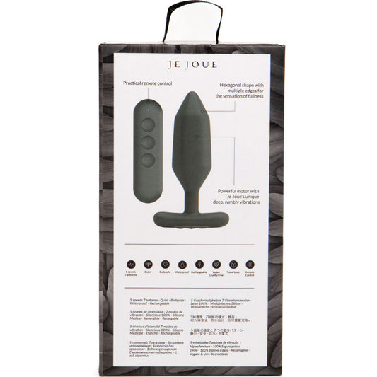 Je Joue Onyx Anal Plug Vibrator Black