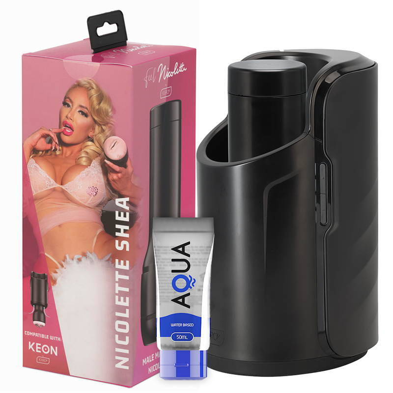 Kiiroo Keon + Feel Nicolette Shea Stroker + Aqua Quality Lubricant 50 Ml