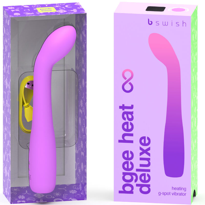 B Swish Bgee Heat Infinite Deluxe Rechargeable Vibrator Lavender Silicone