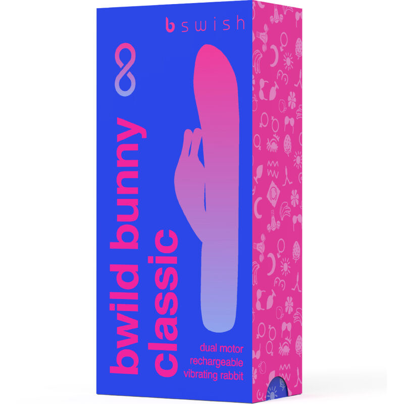 B Swish Bwild Bunny Infinite Classic Rechargeable Vibrator Blue Silicone