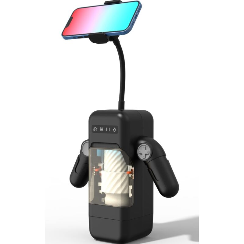 Baile For Him Game Cup - Thrusting Vibration Masturbator With Heating Function And Mobile Support - Black