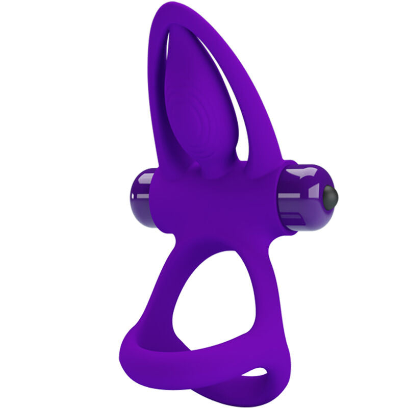 Pretty Love Male Pretty Love - Vibrator Ring 10 Vibrations Violet Silicone