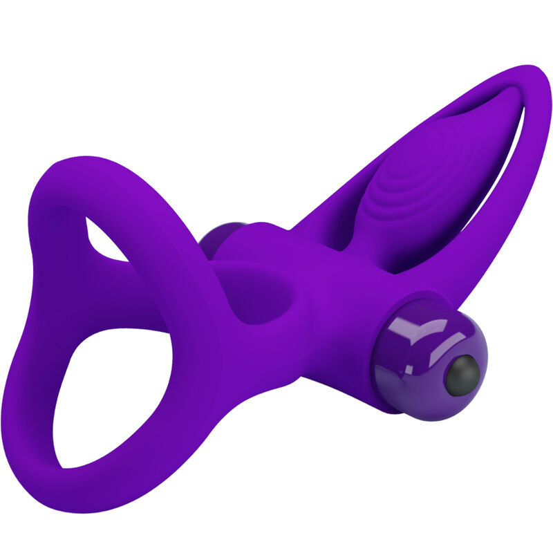 Pretty Love Male Pretty Love - Vibrator Ring 10 Vibrations Violet Silicone