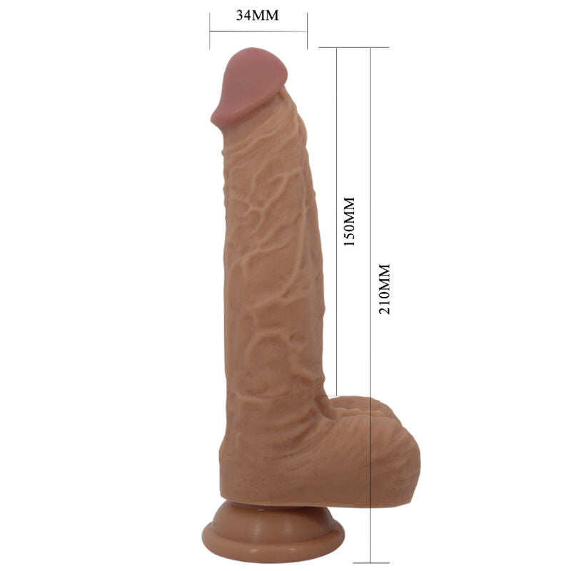 Pretty Love High Grade Pretty Love - Jonathan Silicone Dildo 3 Vibrations + 3 Insertion Measurements Remote Control 21 Cm