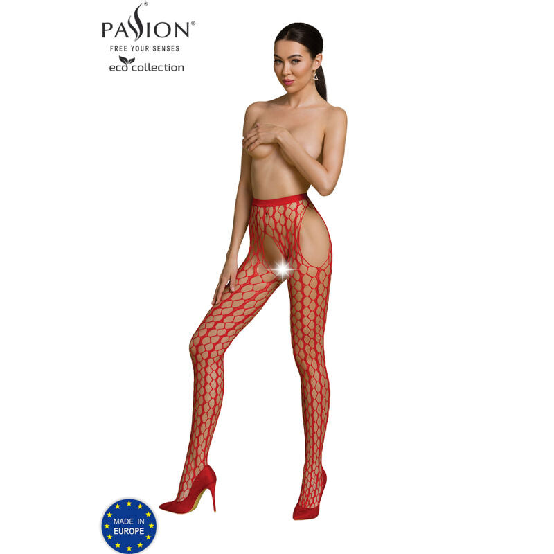 Passion Woman Garter & Stock Passion - Eco Collection Bodystocking Eco S007 Negro