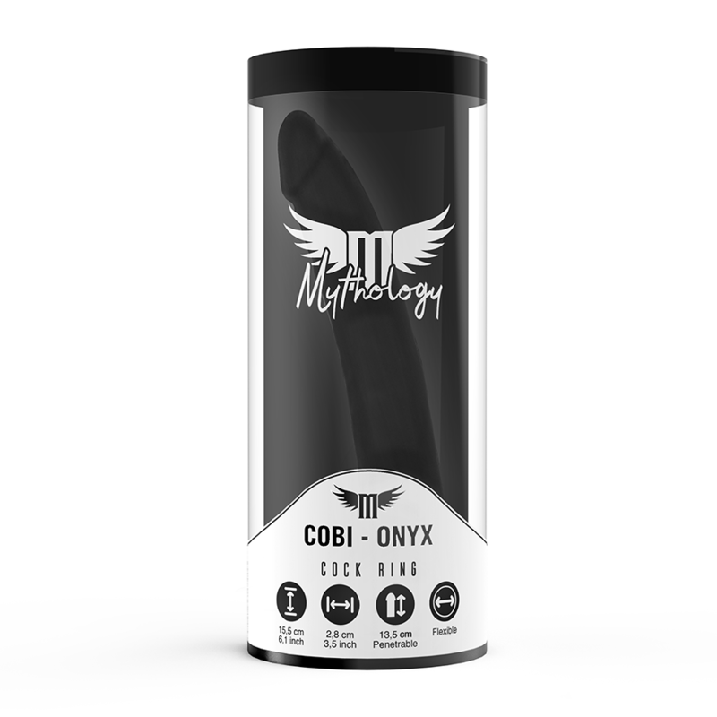 Mythology Fantasy Dildo Mythology - Cobi Onyx Anal Dildo With Cock And Testicle Ring 13 Silicone Cm