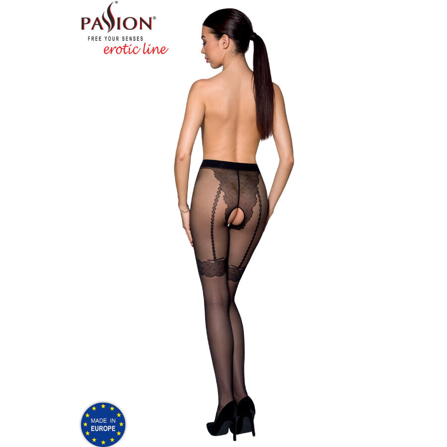 Passion Woman Garter & Stock Passion - Tiopen 016 Black Tights 1/2 20 Den