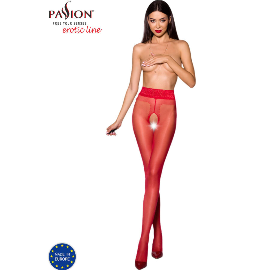 Passion Woman Garter & Stock Passion - Tiopen 001 Black Tights 1/2 20 Den