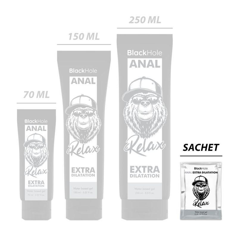 Black Hole Water Based Gel Extra Dilatation 6 Ml Single Dose