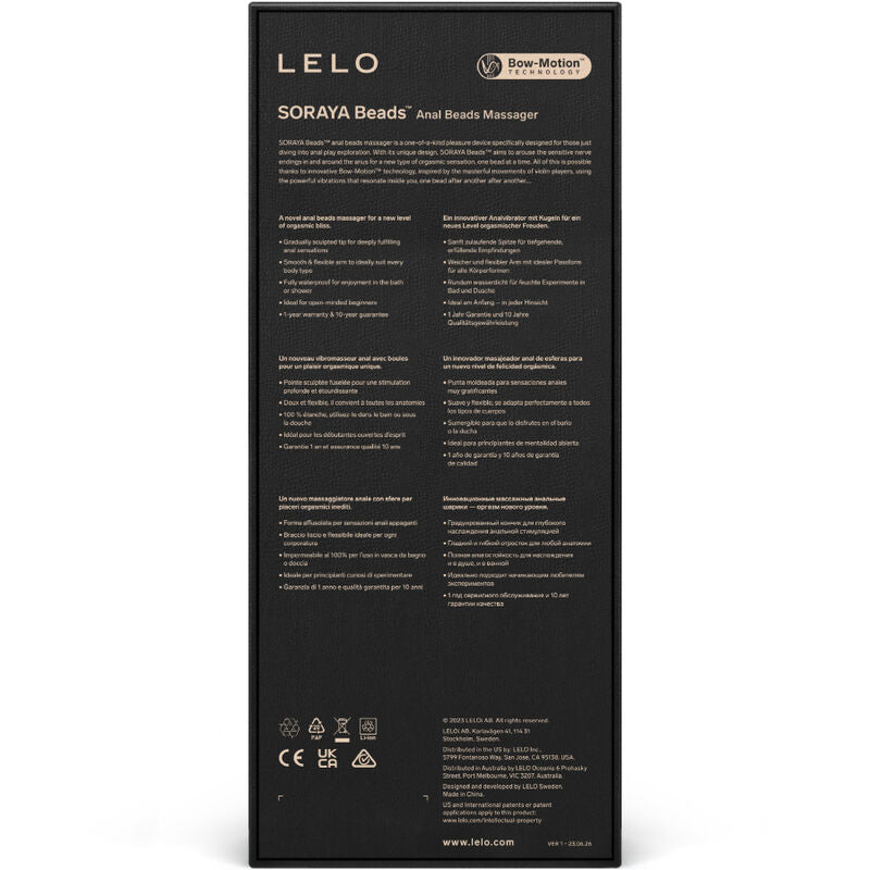 Lelo Soraya Beads Violet Anal Massager