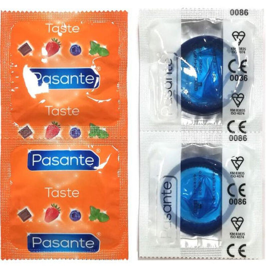 Pasante Condoms Flavor Blueberry Bag 144 Units