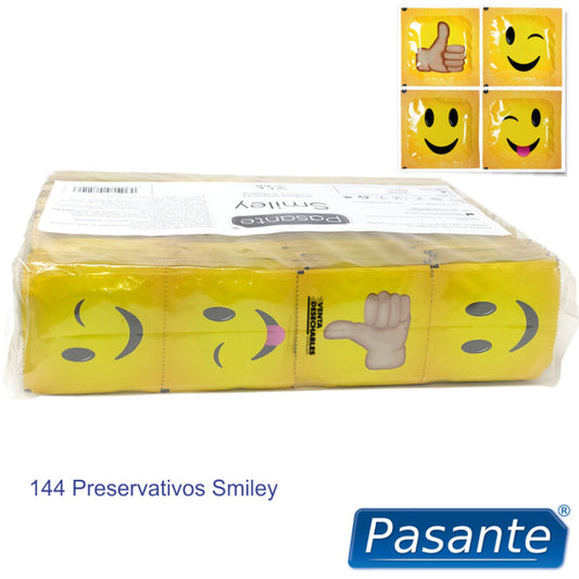 Pasante Condoms Smiley Bag 144 Units
