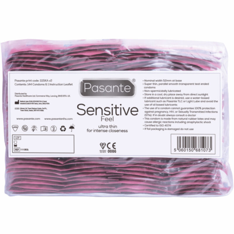 Pasante Condoms Sensitive Bag 144 Units
