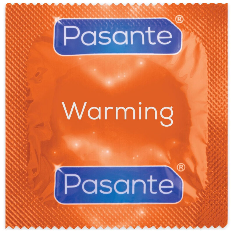 Pasante Condoms Warming Effect Bag 144 Units