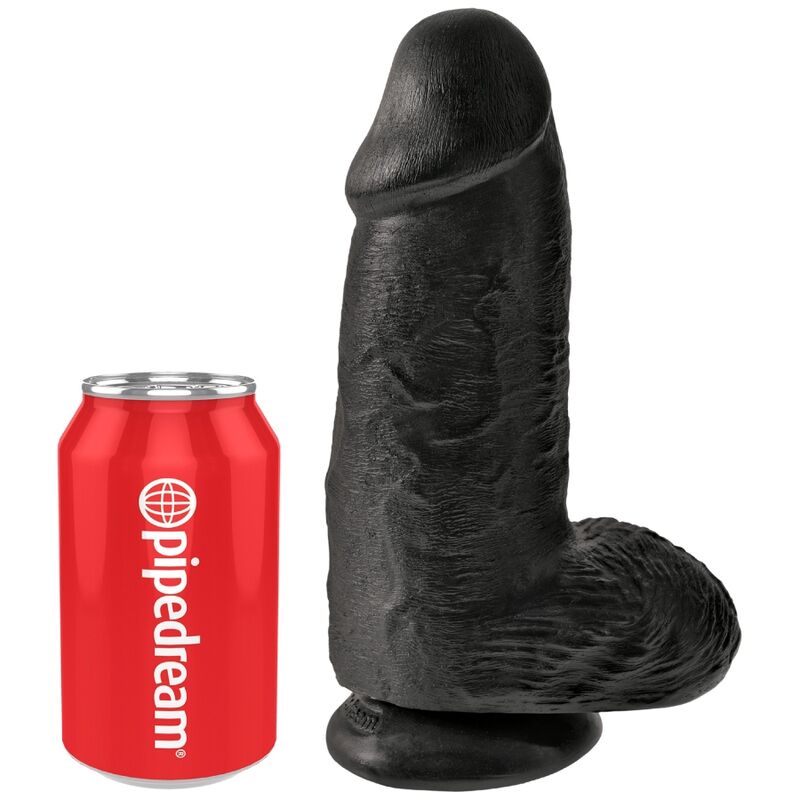King Cock Chubby Realistic Penis 23 Cm Black