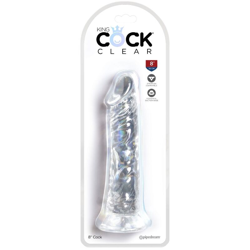 King Cock Clear Realistic Penis 19.7 Cm Transparent