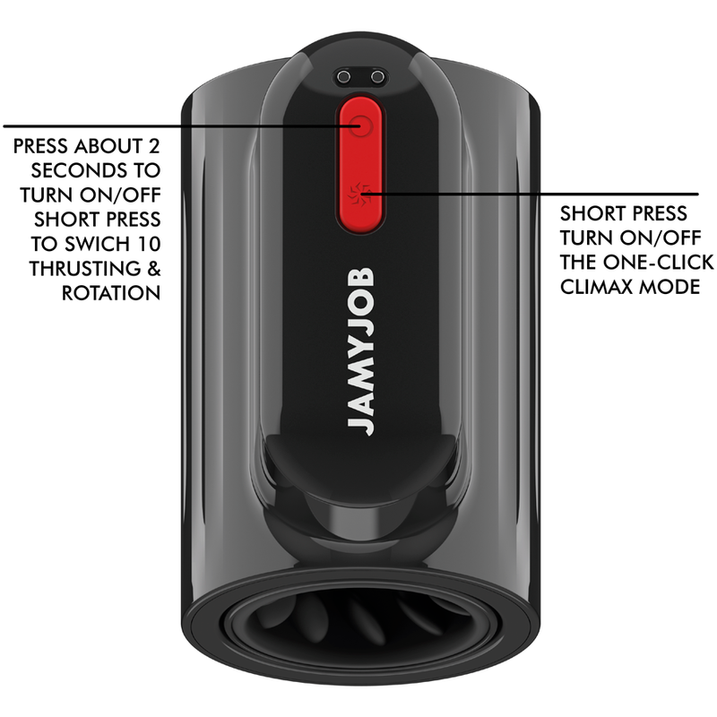 Jamyjob Vortex Thrusting And 360 Rotate Tech Turbo Mode Masturbator