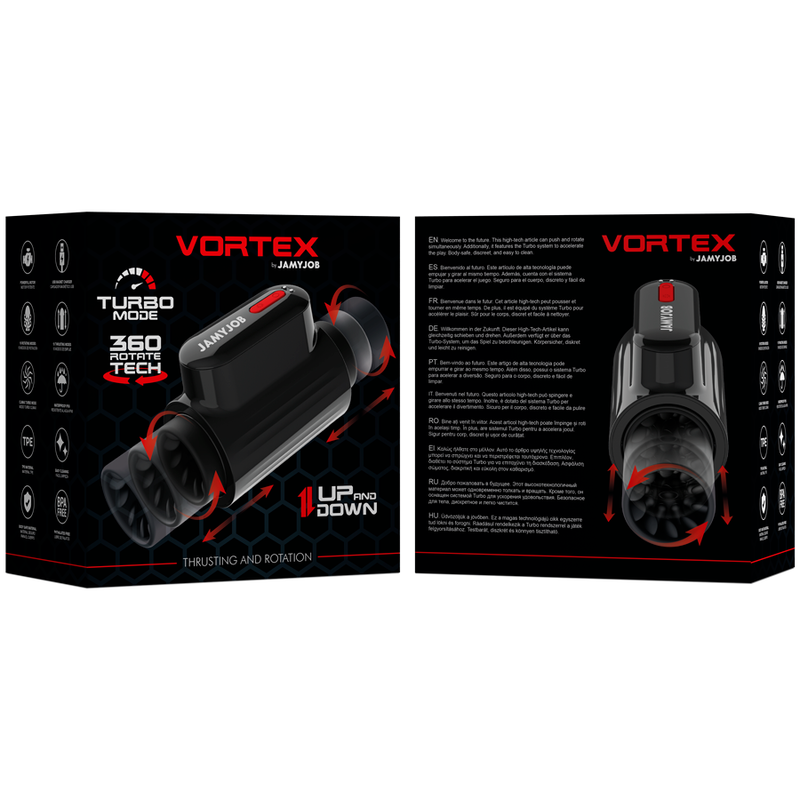 Jamyjob Vortex Thrusting And 360 Rotate Tech Turbo Mode Masturbator