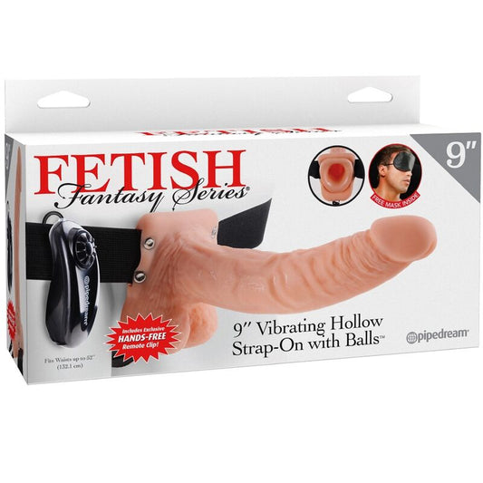 Fetish Fantasy Series Adjustable Harness Remote Control Realistic Penis With Testicles 23 Cm