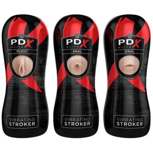 Pdx Elite Stroker Set 12 Units: 6X Vagina, 3X Ano, 3X Mouth