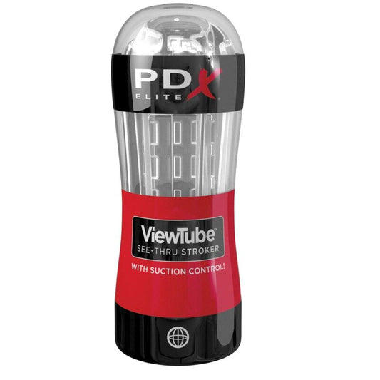 Pdx Elite Stroker Viewtube Control Suction Transparent