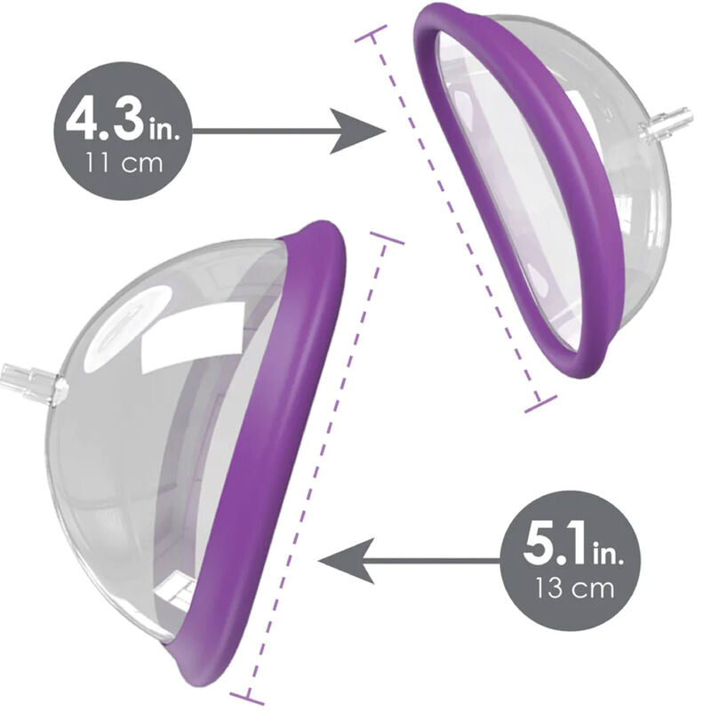 Fantasy For Her Rechargeable Clitoris Suction Pump Kit Size S/L