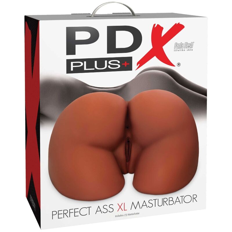 Pdx Plus+ Pdx Plus - Perfect Ass Xl Double Entry Brown Masturbator
