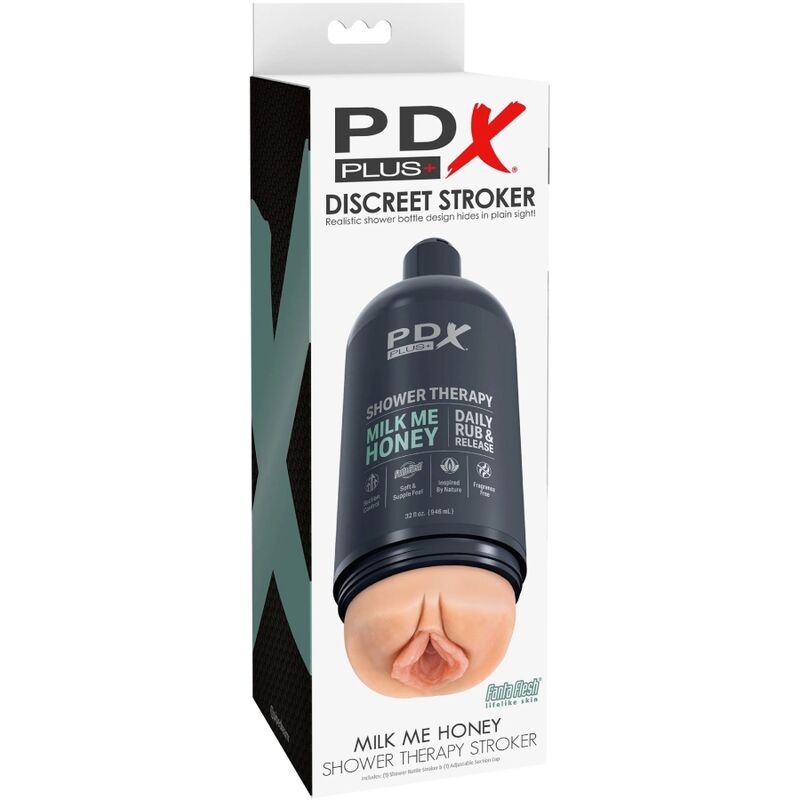 Pdx Plus+ Pdx Plus - Stroker Masturbator Discreet Design Of Milk Me Honey Shampoo Bottle