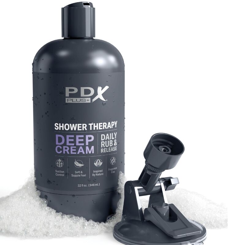 Pipedream PDX Plus Shower Therapy Stroker Deep Cream