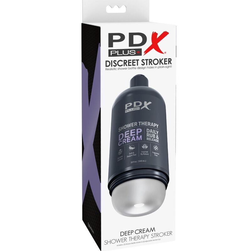 Pipedream PDX Plus Shower Therapy Stroker Deep Cream