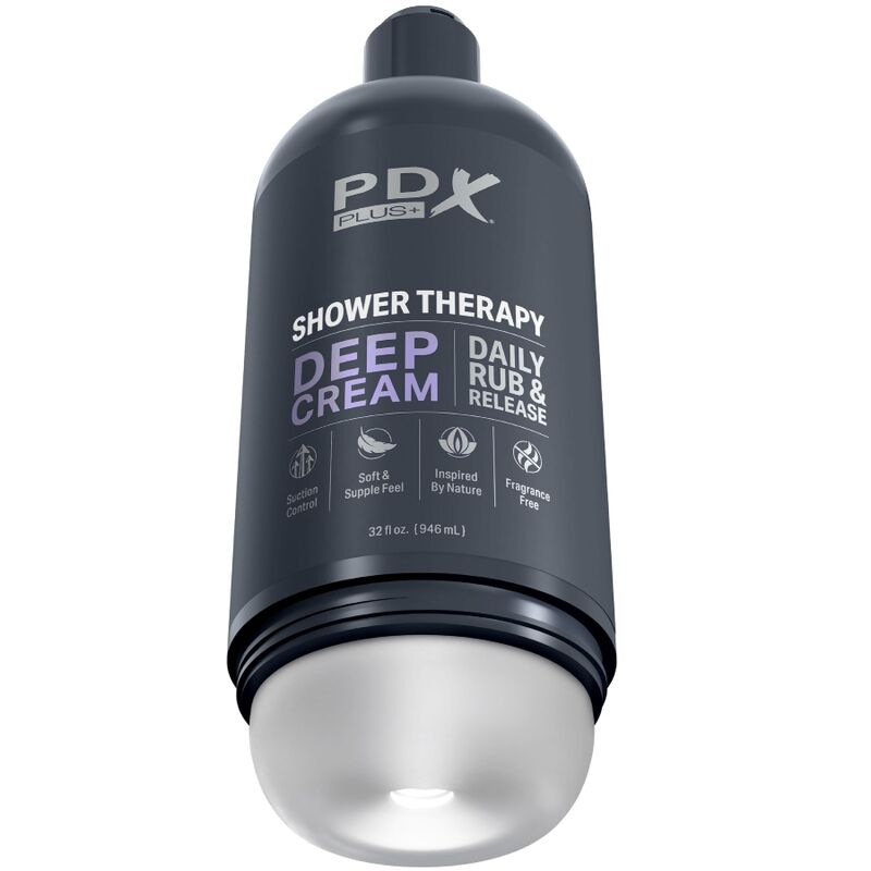Pipedream PDX Plus Shower Therapy Stroker Deep Cream
