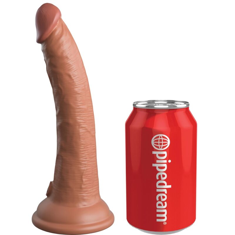 King Cock Elite Realistic Silicone Dildo 17.8 Cm Caramel