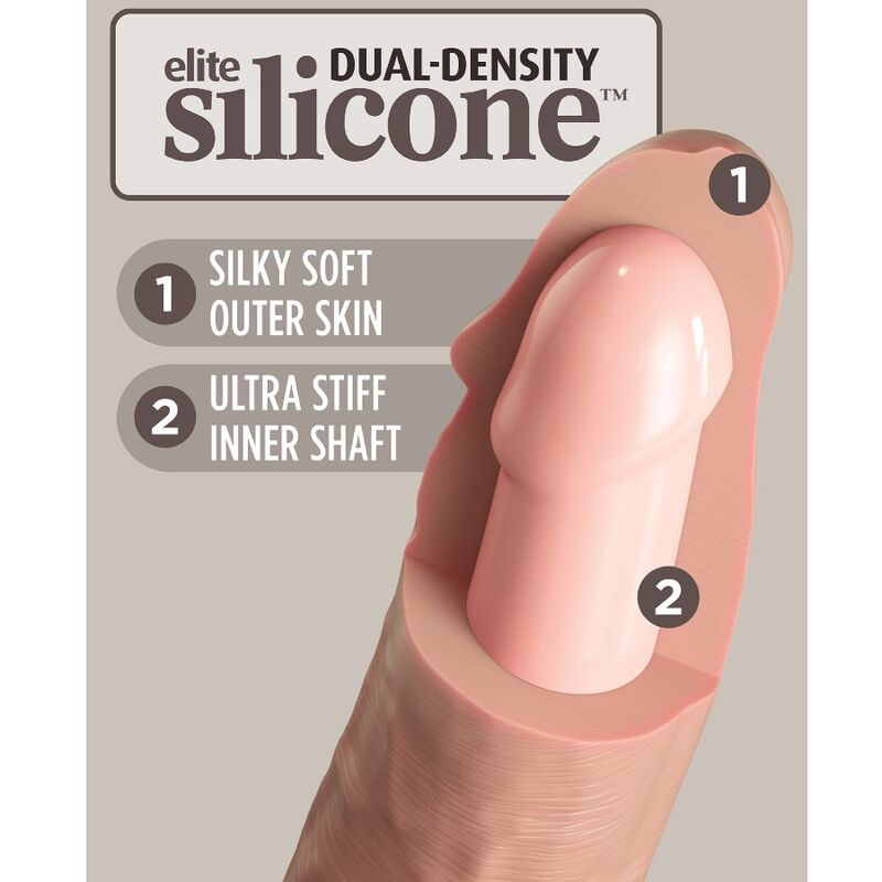 King Cock Elite Realistic Silicone Dildo 20.3 Cm