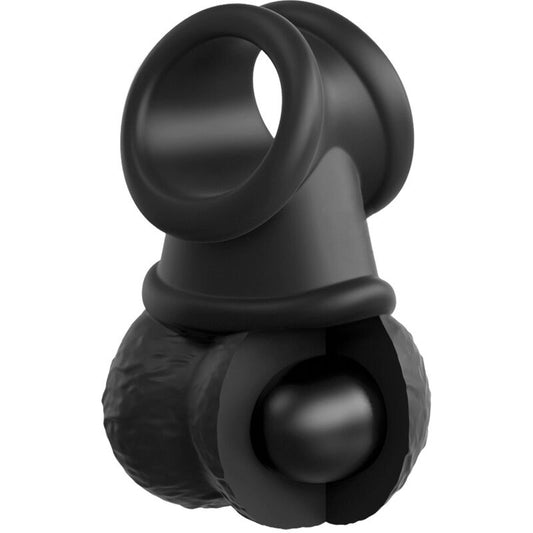 King Cock Elite Deluxe Adjustable Harness Kit Ring With Testicles & Dildo 20.3 Cm